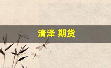 清泽 期货(清泽期货图片)_https://www.fzdzcxj.com_北交所_第1张